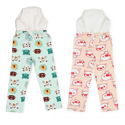 Potty Training Pajamas - Pack of 2 (Snug Farm Print)-Size 1 (1-2 years) / 2