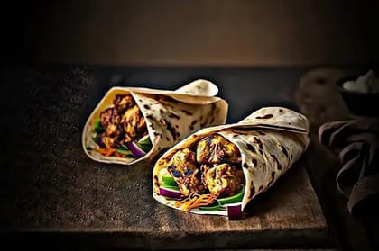 Chicken Malai Tikka Paratha Roll