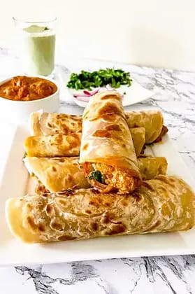 Butter Chicken Roll.