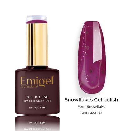 Emigel - Snowflakes Gel Polish - ⁠⁠FERN SNOWFLAKE - 009