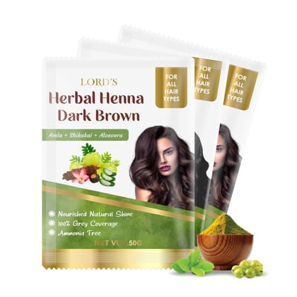 Herbal Henna - Dark Brown (Pack of 2) (100 gm)