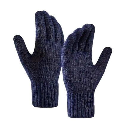 Men & Women Winter Gloves - Touchscreen, Knitted, Elastic Cuff, Thermal, Versatile - Great Gift Idea for Festival-Navi