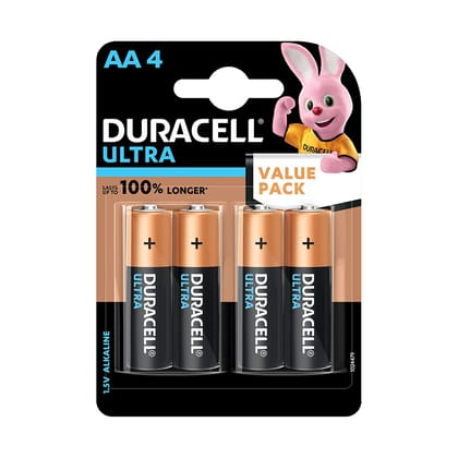 Duracell  Ultra  AA 4 PC