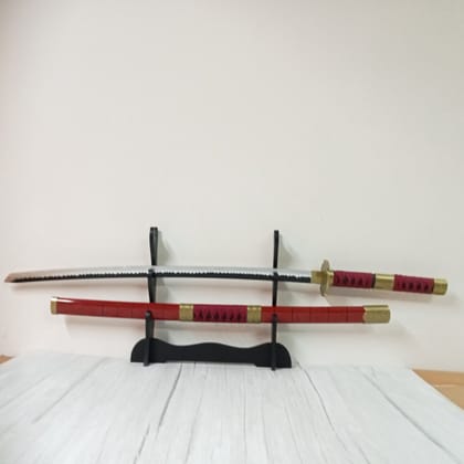 #2 Roronoa zoro's Sandai kitetsu wooden Katana[scratch and Dent]