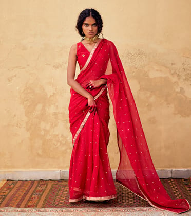 Maharani Saree With Blouse-XS