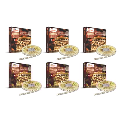LED STRIP LIGHT 60 LED/Mtr. WITH DRIVER-Natural White / Pack of 6