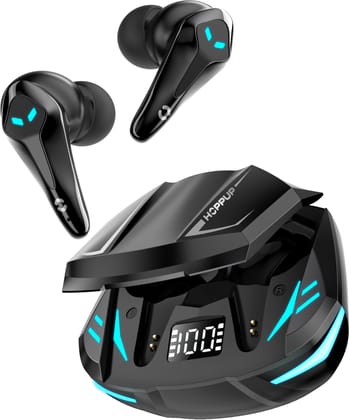 HOPPUP Predator Xo3 Gaming Earbuds with 35MS Low Latency, 13MM DRIVERS & 50H PlayTime Bluetooth Headset