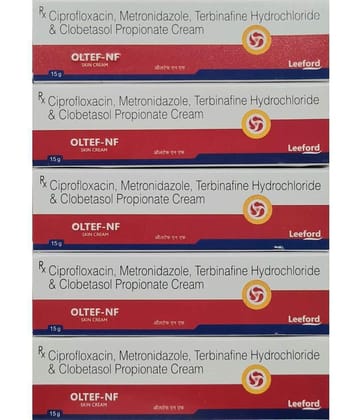 OLTEF NF SKIN BURN CREAM 15 GM ( PACK OF 5) 2 Pack Of 5