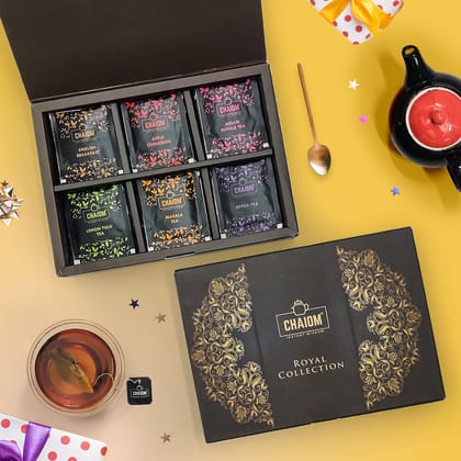 Royal Collection Tea Gift Set | 6 varieties of tea | 60 tea bag