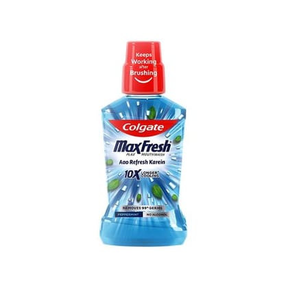 Colgate Maxfresh Plax Pepper Mint Mouthwash, 250 ml Bottle