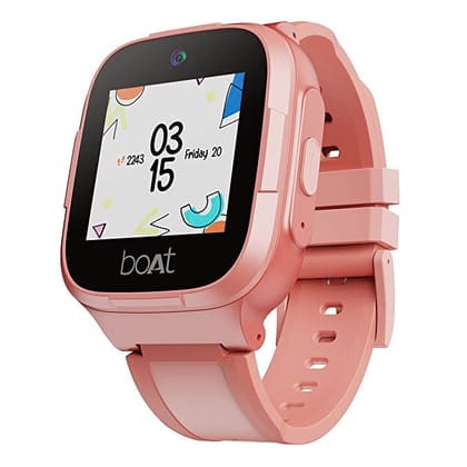 boAt Wanderer Kids Smart Watch with Geo-fencing  in-built GPS 2 MP Cam In-built 4G Sim Connectivity Coral-boAt Wanderer Kids Smart Watch with Geo-fencing & in-built GPS 2 MP Cam In-built 4G Sim C