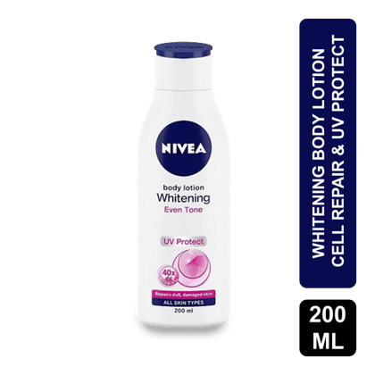 Nivea Whitening Body Lotion Cell Repair & Uv Protect, 200 ml Bottle