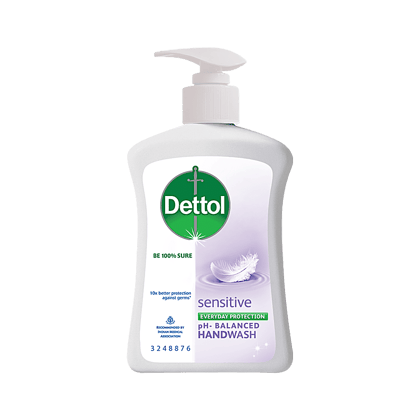 Dettol Ph-Balanced Handwash - Sensitive, 10X Better Protection Against Germs, 200 Ml