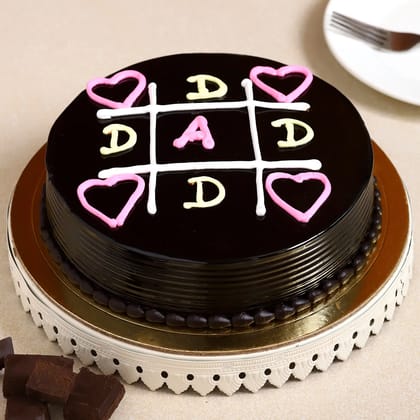 Happy Fathers Day Truffle Cake Eggless 1 Kg
