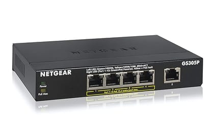 NETGEAR 8-Port Gigabit Ethernet Unmanaged PoE Switch (GS108LP) - with 8 x PoE+ @ 60W Upgradeable, Desktop/Rackmount, and ProSAFE Limited Lifetime Protection