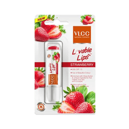 VLCC Strawberry Lip Balm, 10 gm Tube