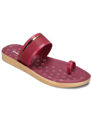 Paragon Maroon Womens Flats - None