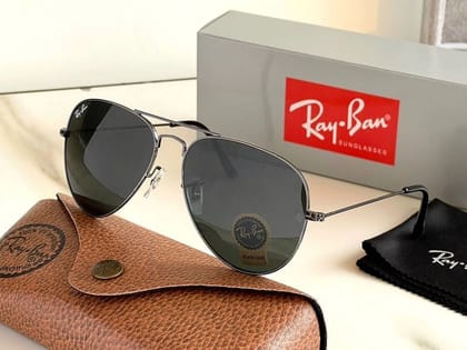 Ray-Ban New Stylish Black & Black 3026 Wayfarer Master Pcs Sunglass For Unisex