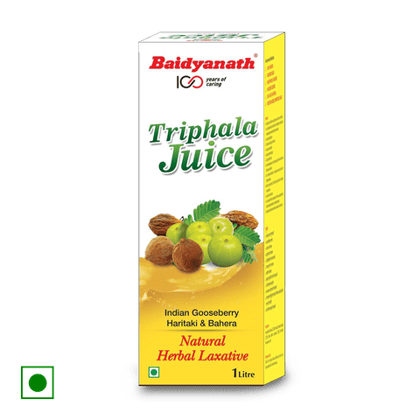 Baidyanath Vansaar Triphala Juice - Ayurvedic, Herbal Laxative, 1 L Bottle