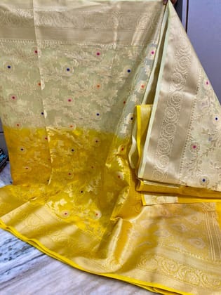 Banarasi Jacquard Semi Kora Organza Style 2-Jacquard