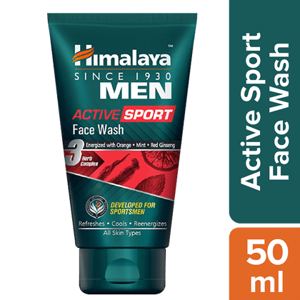 Himalaya Men Active Sport Face Wash, 50 Ml