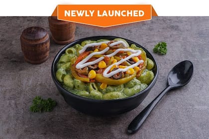 Pesto Mac & Cheese With Roast Veggies Bowl