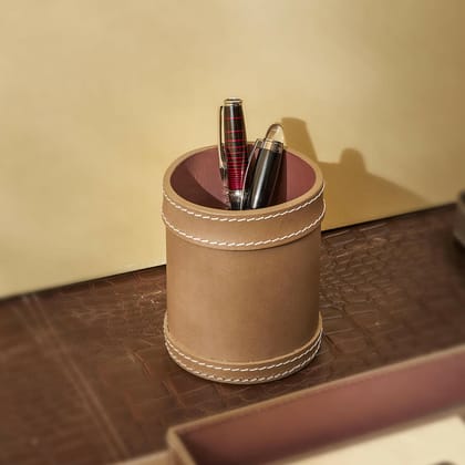 Modella Pen Holder Taupe-Taupe