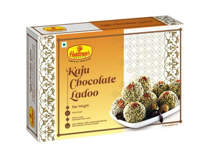 Haldiram's Kaju Chocolate Laddu Packed Sweets - 500 Gm