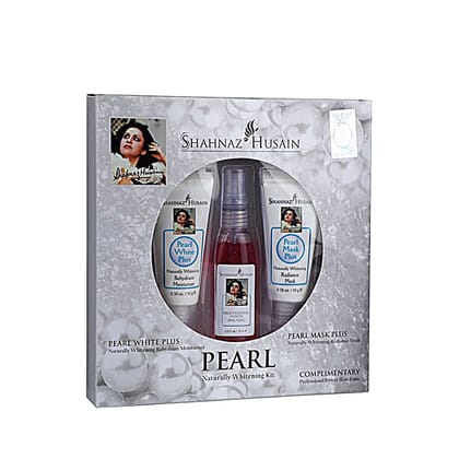 Shahnaz Husain White Pearl Skin Whitening Therapy Kit (20g+15ml)-20g+15ml