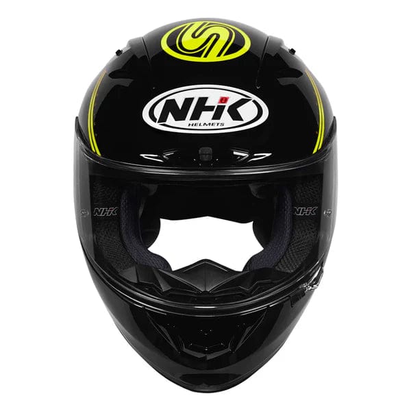 NHK GP R Tech Street Undisputed Black & Neon Helmet-XL