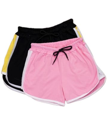 powermerc Cotton Hot Pants - Pink Pack of 2 - None