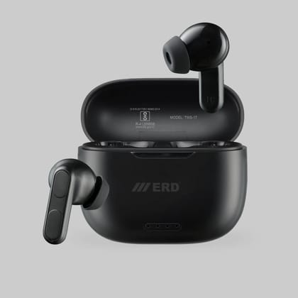 ERD TWS-17  TRUE WIRELESS EARBUDS-25 Hours / Black / 1 hours