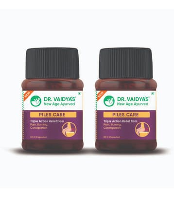 Dr Vaidya's Piles Care-30 Capsules - Pack of 2