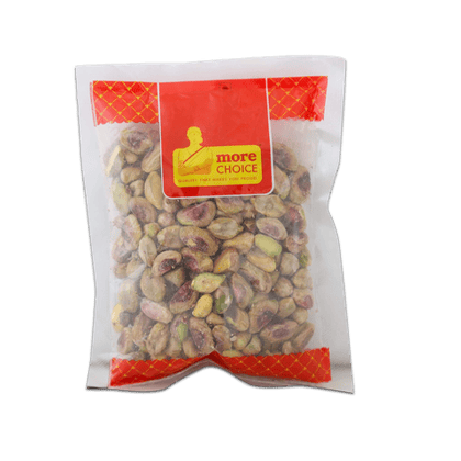 More choice Green Pista Without Shell, 200 gm Pouch