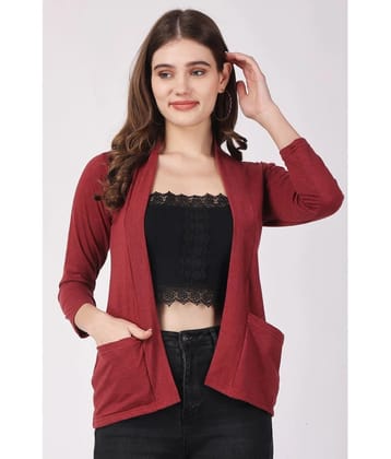 Affair Cotton Womens Shrugs - Maroon ( Single ) - None