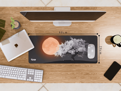 "Harvest Moon" Gaming Mousepad – Elevate Your Gaming Experience-Medium (28CM X 60CM)