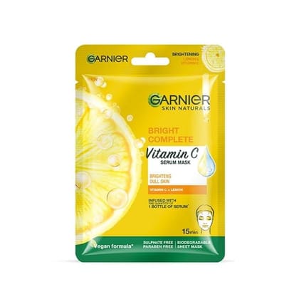 Garnier Bright Complete Vitamin C Face Serum Mask