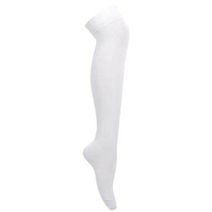 Formal Stockings For School Girls in Single - White White 11-13 Years