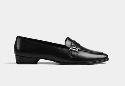 EMERAL BLACK WOMEN LOAFERS-EU 36/UK 3