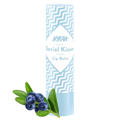 Nykaa Serial Kisser Moisturising Lip Balm With Shea Butter & Vitamin E - Blueberry(4.5gm)