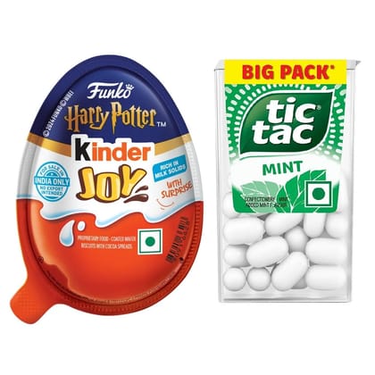 1pc Kinder JOY HARRY POTTER 20G + 2pc TIC TAC 13G