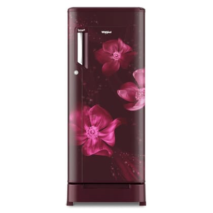 Whirlpool Frost Free Refrigerator 190 L 2 Star 205 IMPC ROY 2S WINE LINNEA-Whirlpool Frost Free Refrigerator 190 L, 2 Star, (205 IMPC ROY 2S WINE LINNEA) - Red