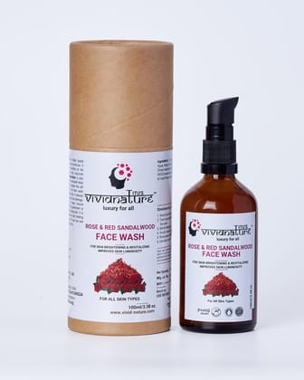 Rose | Red Sandalwood | Organic Face Wash | Best for All Skin Types