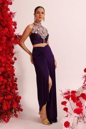 Paisley Love wine drape-XS