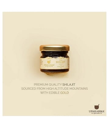 UPAKARMA Shilajit Gold Resin with Pure Gold Natural Syrup 20gm