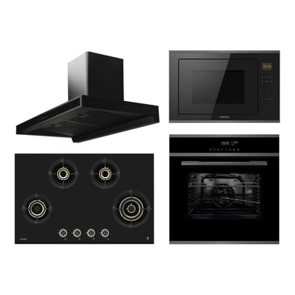 Hafele Chimney + Hob + Oven + Microwave Combo HACHOM-37