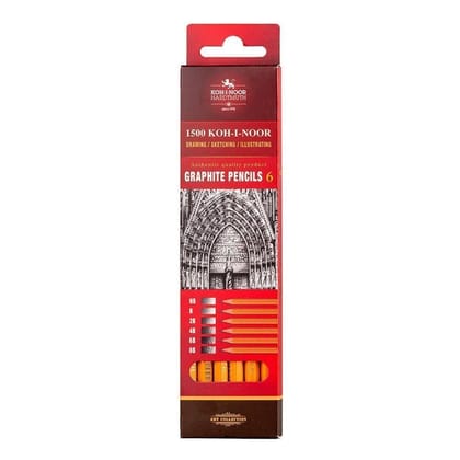 Koh-I-Noor Graphite Pencil Set Of 6