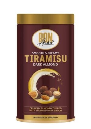 Bon Amour Smooth & Creamy Tiramisu Almonds Dark Chocolate, 100 gm