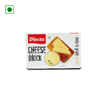 D'Lecta Processed Cheese Block, 400 gm Pack