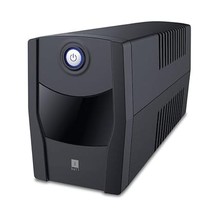 iBall Nirantar 660 UPS with 600VA/360W Line Interactive,Ideal Power Backup & Protection for Desktop PCs- Black